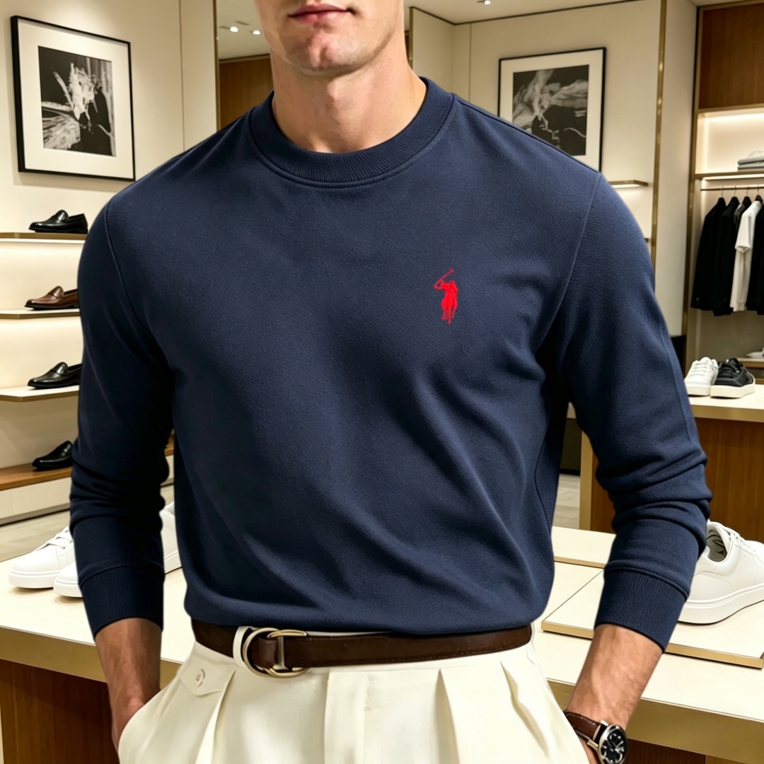 Men'S Winter Fashion - Мягкая хлопковая мужская футболка с длинным
