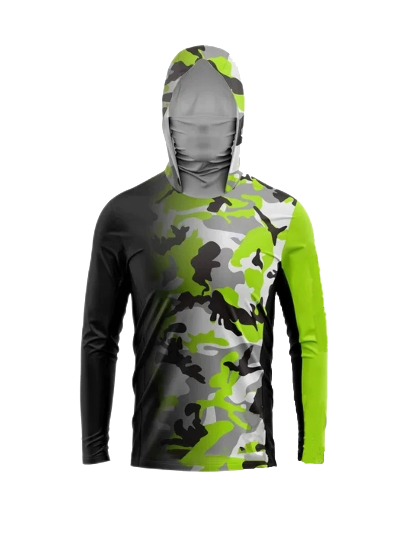 Military Shirt Men - Футболка с капюшоном для рыбалки на