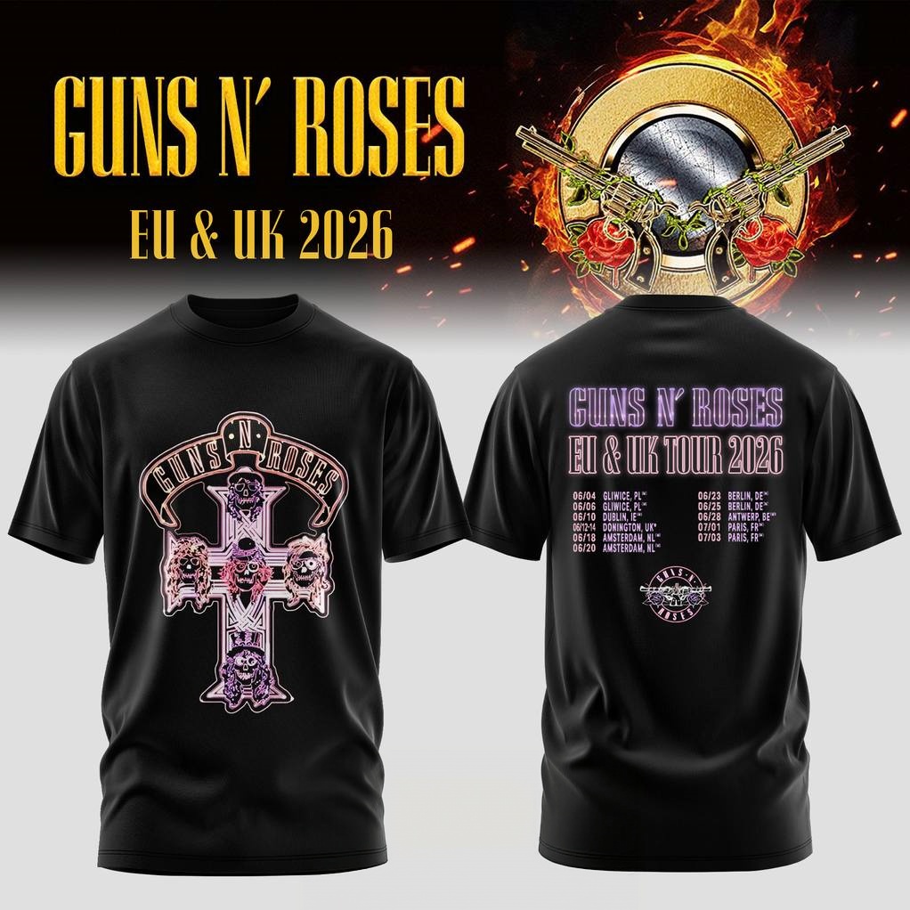 Men'S Fashion Uk - Футболка с принтом Guns N Roses