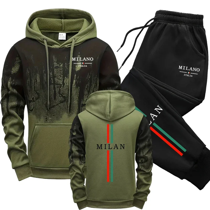 Men'S Winter Fashion - Осенне-зимний спортивный костюм, модный итальянский стиль,