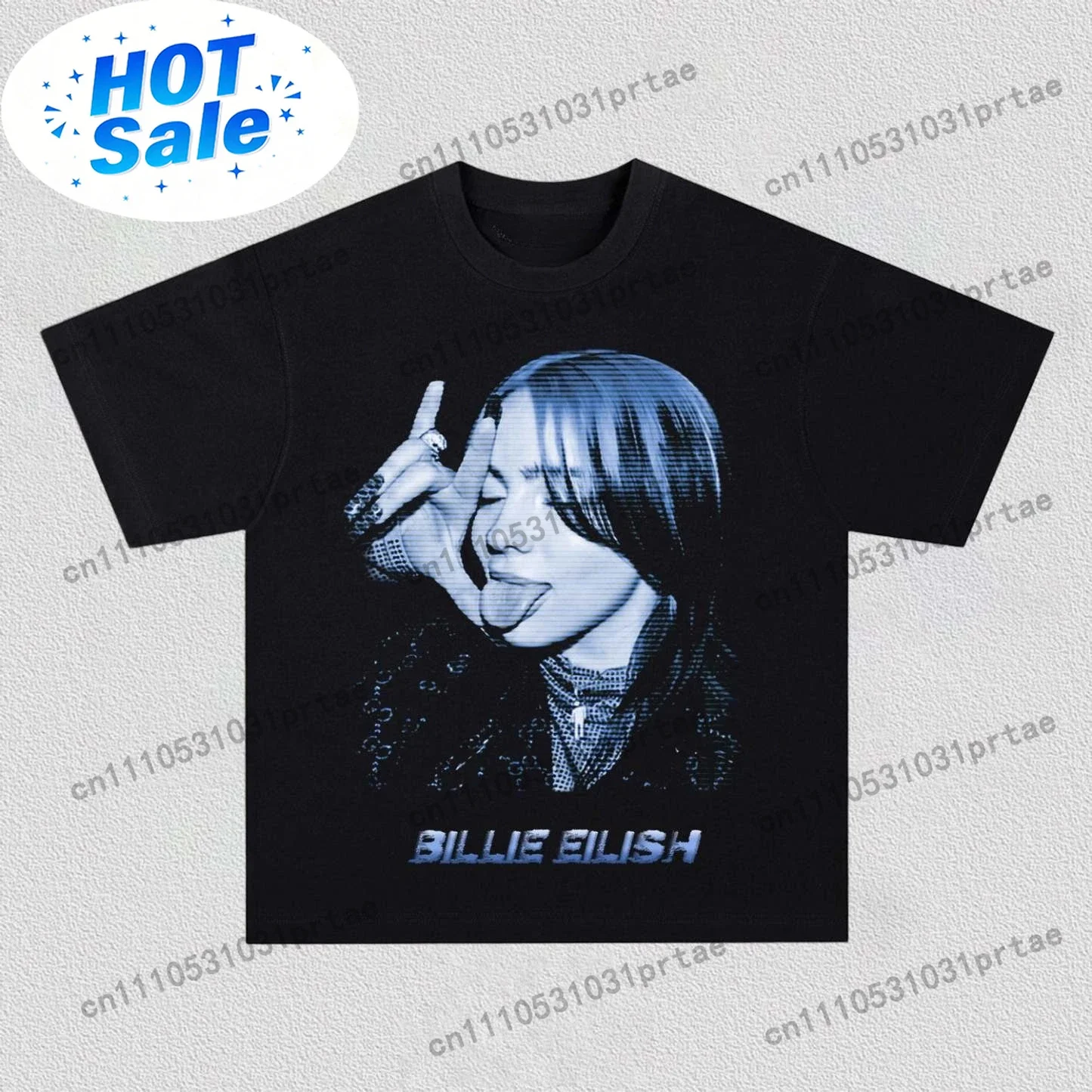 Poster Men Fashion - Футболка с графическим принтом Billie Eilish,