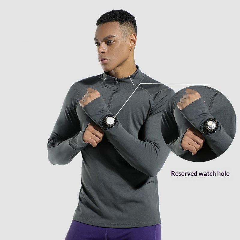 Compression Shirt Workout - Мужская компрессионная футболка с отверстиями для