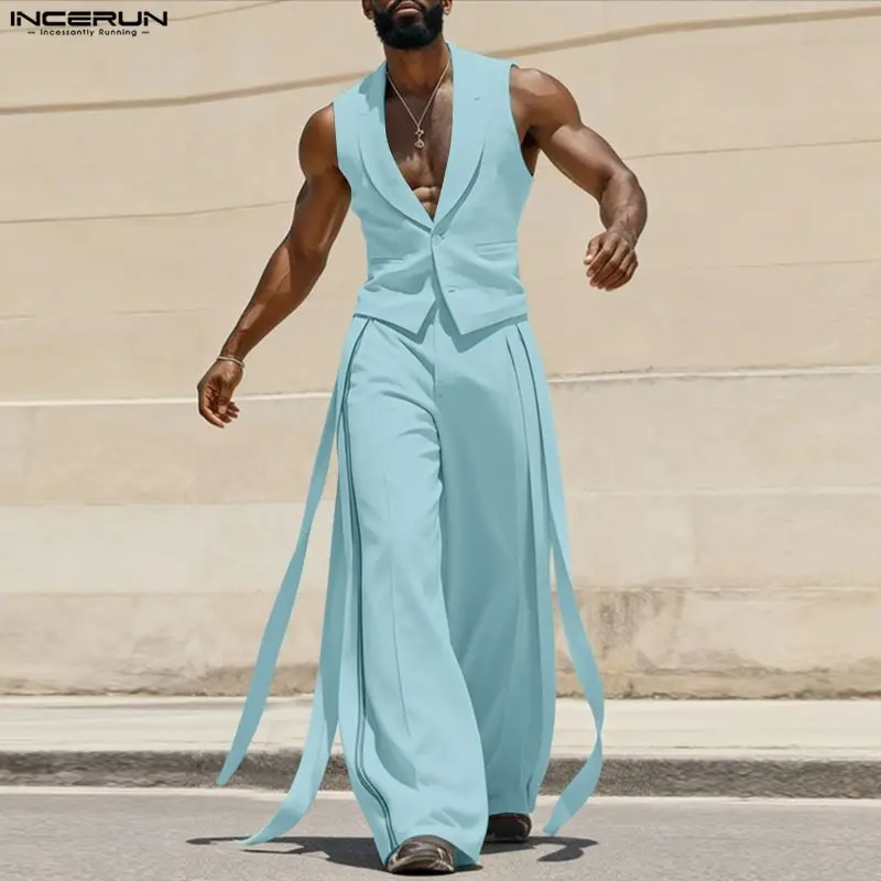 Мужской комплект INCERUN: одно – обзор и цена Mens Fashion Vest