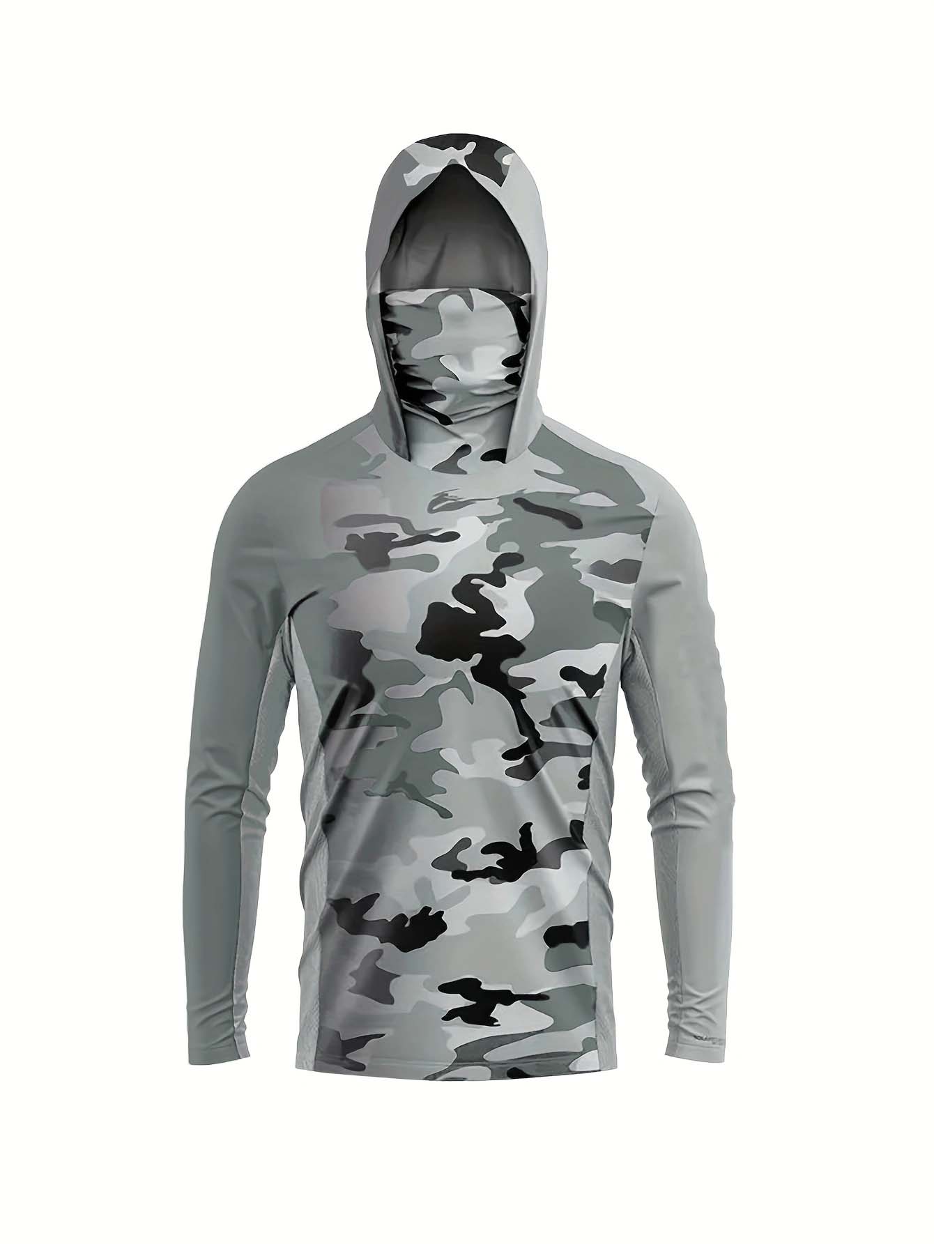 Футболка с капюшоном для рыбал – обзор и цена Military Shirt Men