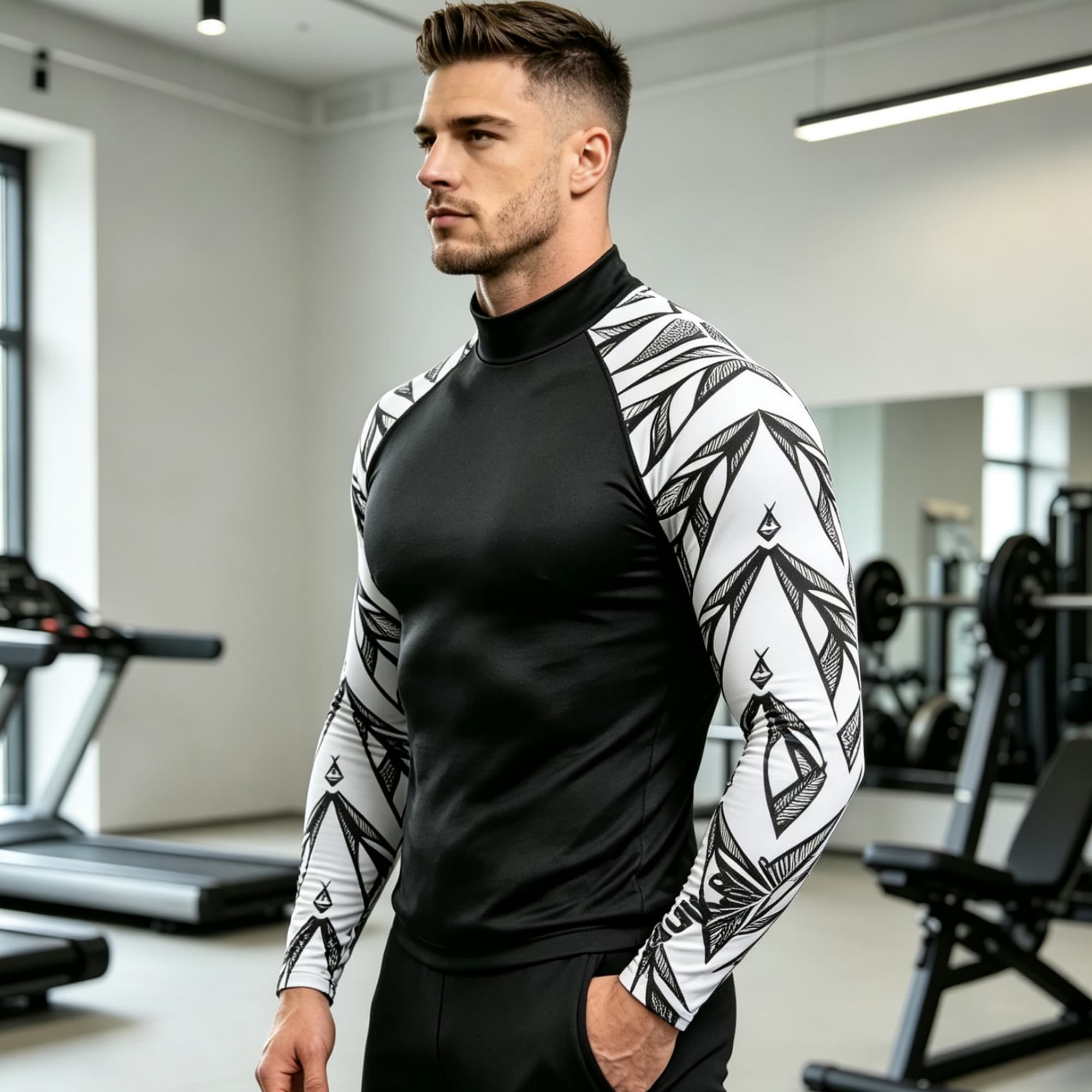 Мужская компрессионная футболк – обзор и цена Compression Shirt Workout