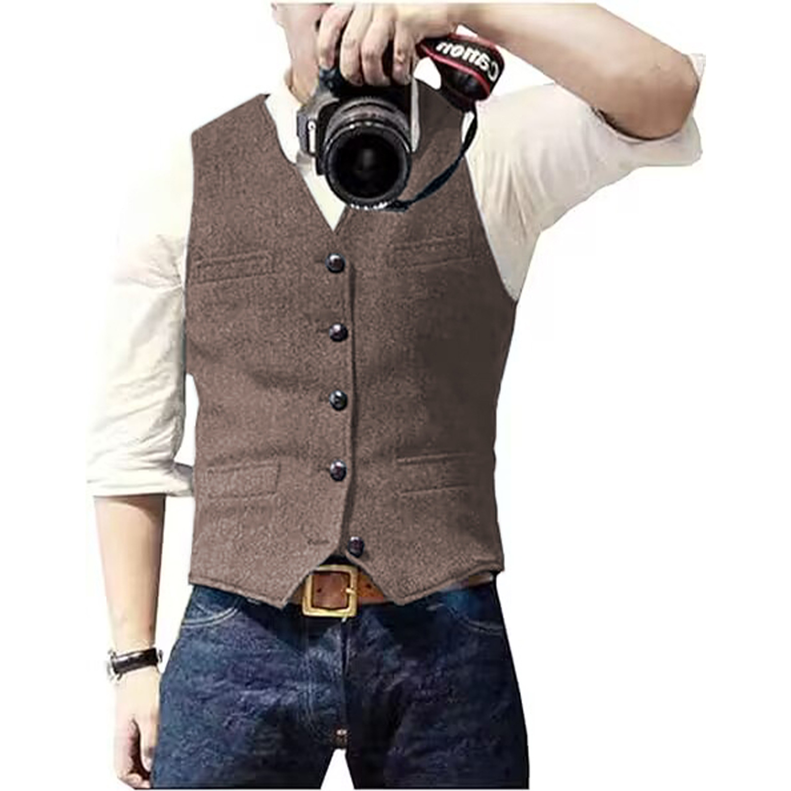 Мужской костюмный жилет с V-об – обзор и цена Formal Waistcoat Vest