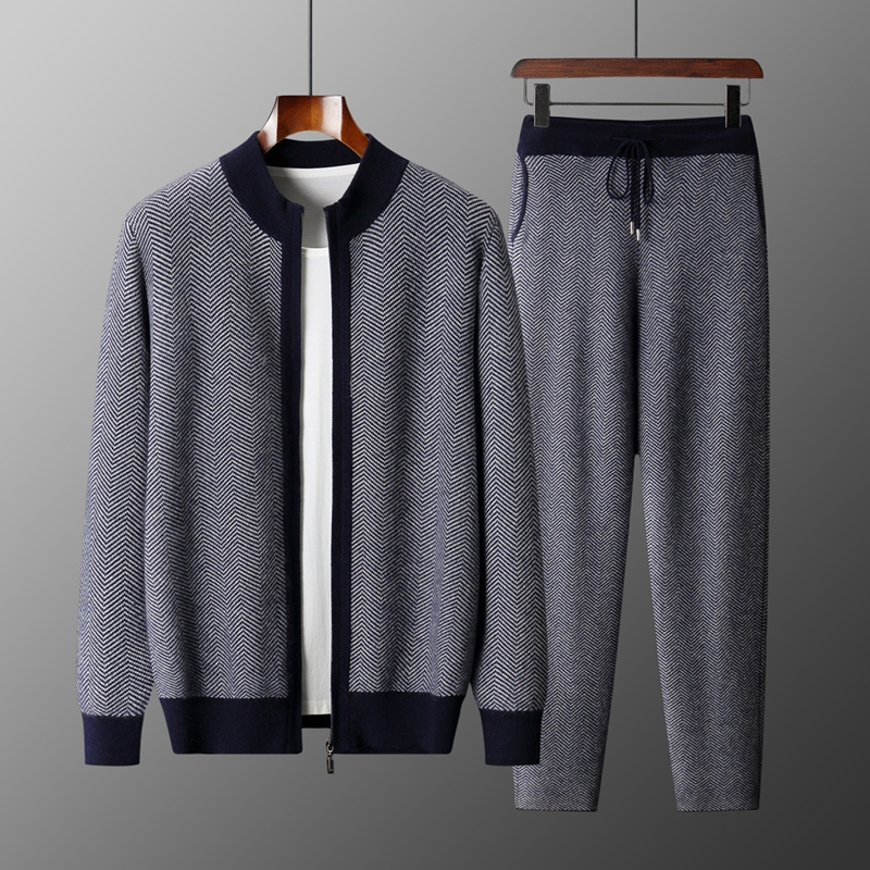 Комплект из 100% мериносовой ш – обзор и цена Knitted Cardigan Men