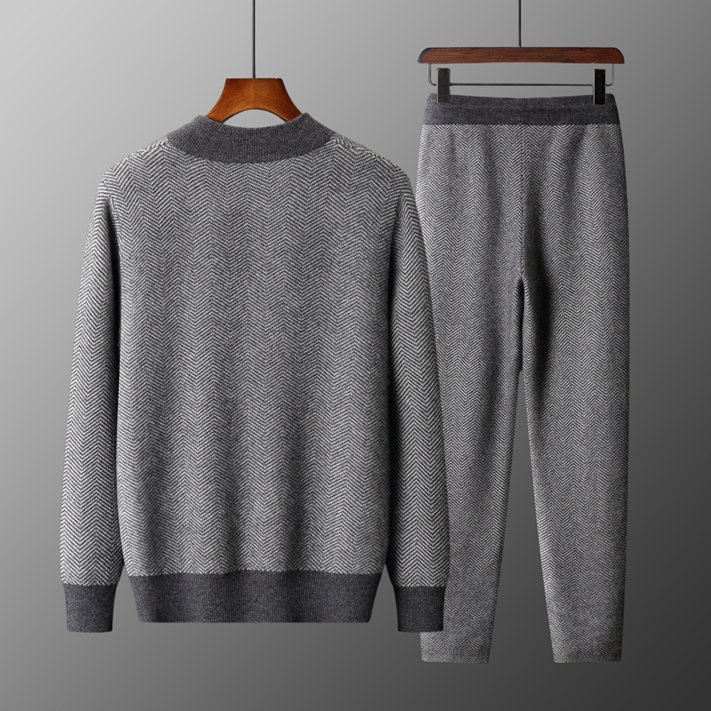 Комплект из 100% мериносовой ш – обзор и цена Knitted Cardigan Men