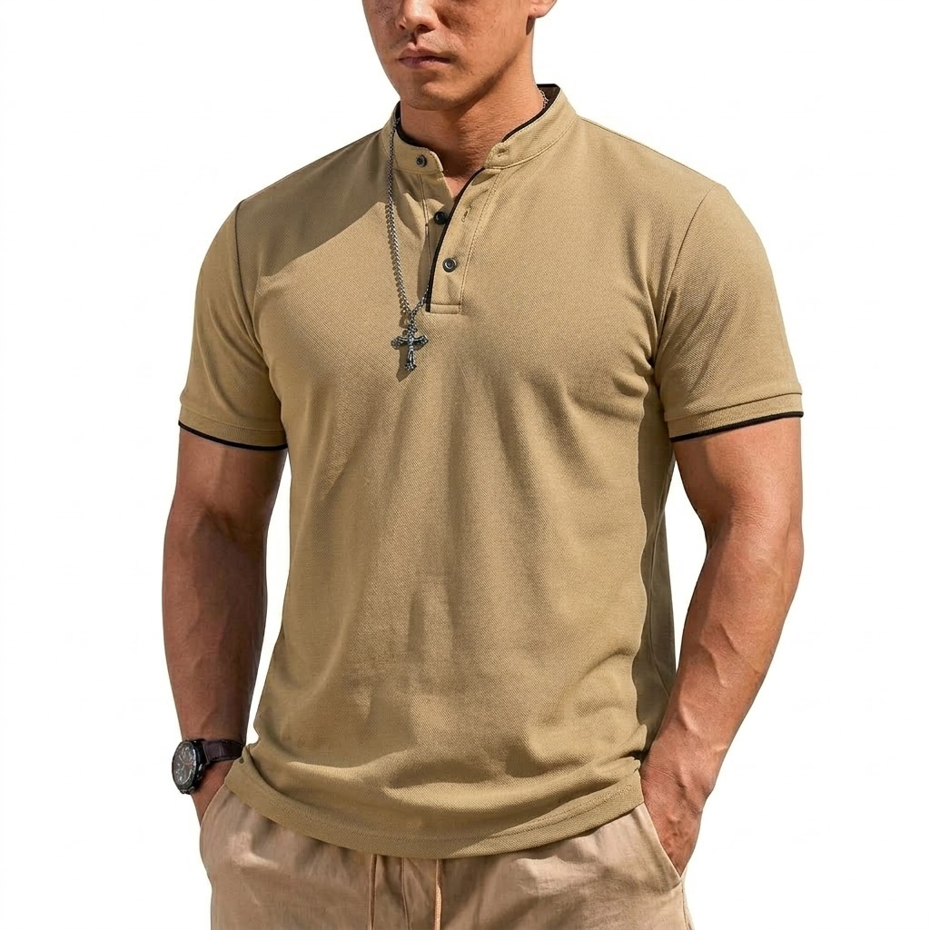 Летняя мужская футболка-поло с – обзор и цена Mens Fashion Modern