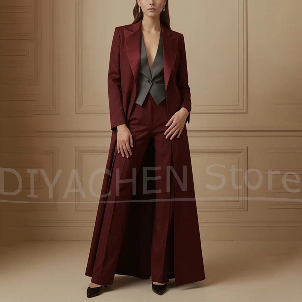 Женский костюм-тройка: бордово – обзор и цена Formal Waistcoat Vest