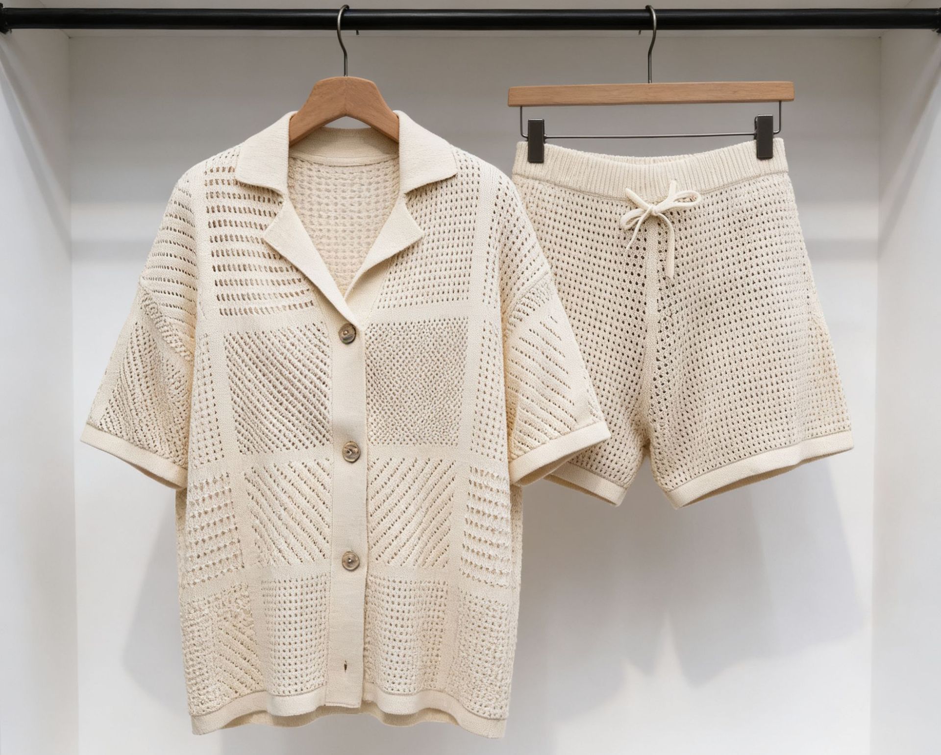 Комплект: вязаный ажурный кард – обзор и цена Knitted Cardigan Men